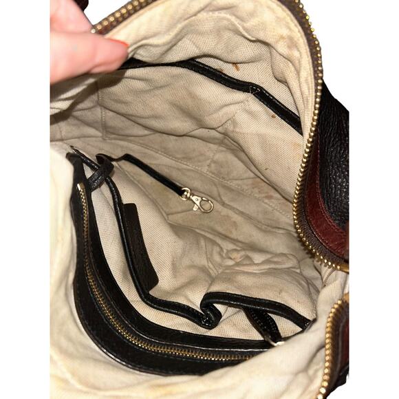 Classic Michael Kors Black & Tan Leather Handbag - 12x3.5x10 - Picture 9 of 11